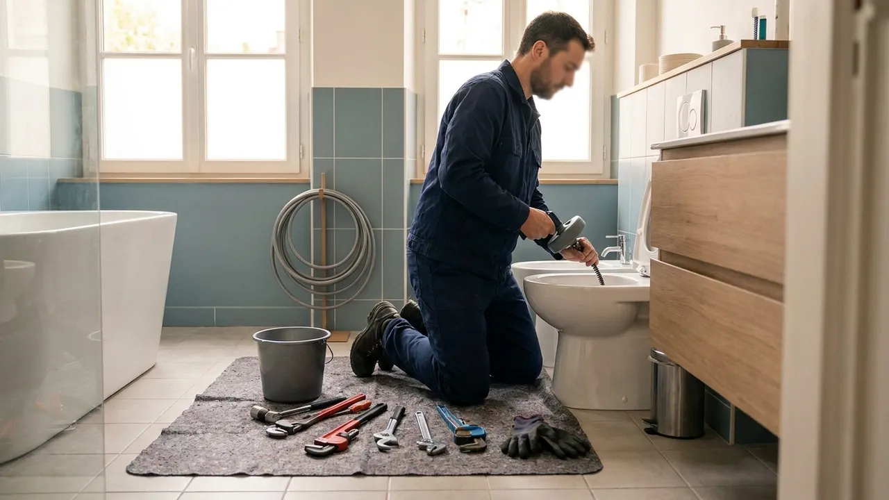 Débouchage de WC à la ventouse dans un appartement d'Issy-les-Moulineaux
